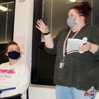 EHS drama teacher Stacy Haberland discusses the script