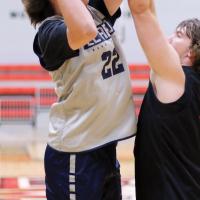 Jacob Robertson gets fouled on the arm