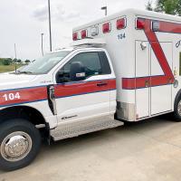 One of the three new ambulances purchased by the City of El Reno