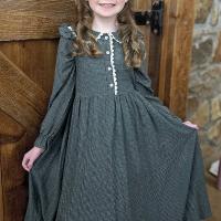 Madison Basler trying out her costume for Little Amy