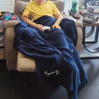 Damien Weaver relaxes at home