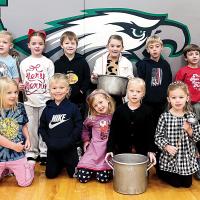 Maple School kindergarten students