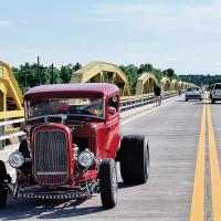 Wheels rolling again over Pony Bridge_1