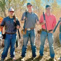 From left, Emma Patswald, Aaron Broyles, Zac Johnson, Tucker Colby and Madison Patswald