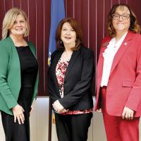 Kayla Hale (left), Janie Thompson (center) and Jena Marr (right)