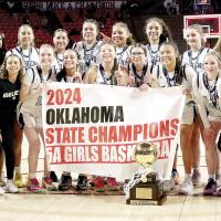 El Reno High School’s girls basketball team won the Class 5A state championship