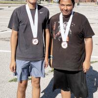 Sergio Rosas (left) and Jacob Richey were consolation champs