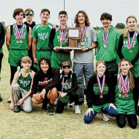 Members of the Maple School track team