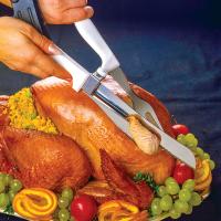 Slicing the turkey