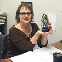 Perando was recognized by the Oklahoma Bar Association as Courthouse Staff Member of the Year
