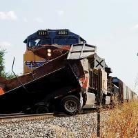 A 22-year-old man driving this dump truck was killed