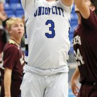 Brayden Armstrong shoots in the lane