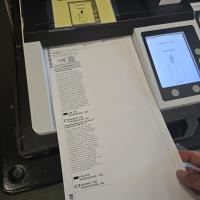 A voter casts their ballot during the recent El Reno Public Schools bond vote