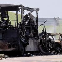 RV blaze on Interstate 40_story