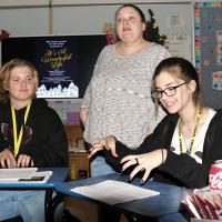 Stacy Haberland with Kenzie Livingston and Lydia King
