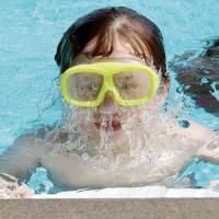 Gunner Dill of El Reno peers through his fogged-up goggles