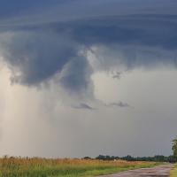Last week’s storms produced this cloud north of Jenks Simmons Field House