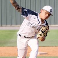Vincent Walker releases a two-seam fastball