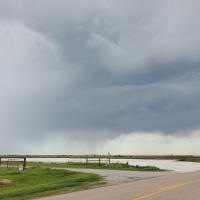 Weather front between Calumet and El Reno