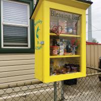 Wesley UMC created the Blessing Boxes that are scattered around El Reno