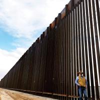 CC Sheriff West at border wall
