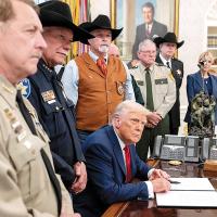 Chris West and other NSA executive committee members met with President Donald Trump