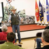 Sheriff Chris West speaks at the first Citizen Posse orientation session