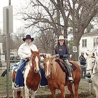 The El Reno Wranglers rode in the St. Patrick’s Day Parade at the OKC Stockyards