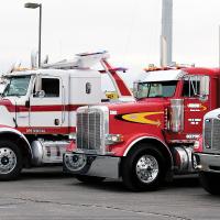 Wreckers from across Oklahoma arrived in a tribute to the late Wayne Albrecht