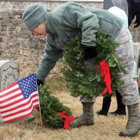 Wreaths Across America_Sgt. Skaggs lays wreath