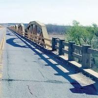 The bridge on U.S. 281 over the South Canadian River in far west Canadian County