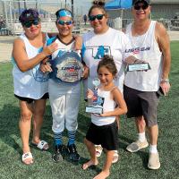 Jordyn Littlebird helped her team win the USSSA Midwest National Championship