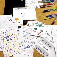 Student art for health-care workers