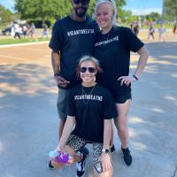 Wendall Thompson, his wife, Tiffany and his daughter, Ashlyn Evans-Thompson 