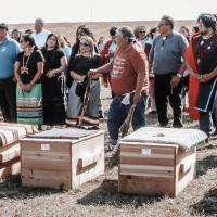 Sixteen children of the Cheyenne and Arapaho Tribes were reinterred from the Carlisle Boarding School to their final resting place in Concho
