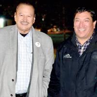 Gov. Reggie Wassana, right, and Lt. Gov. Gib Miles stand together