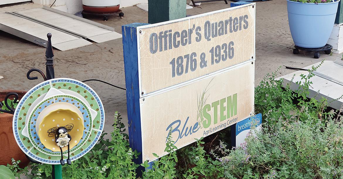 The restored Offi cer's Quarters at Fort Reno has been the home to BlueSTEM since 2015_slideshow