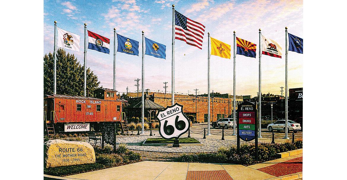 Illustration of what the Mother Road Flag Plaza could look like_slideshow