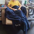 Damien Weaver relaxes at home