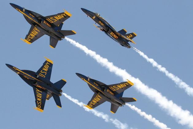 The U.S. Navy’s Blue Angels were the headliners