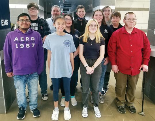 Some of the team members who will represent EHS in the Class 5A State Academic Bowl