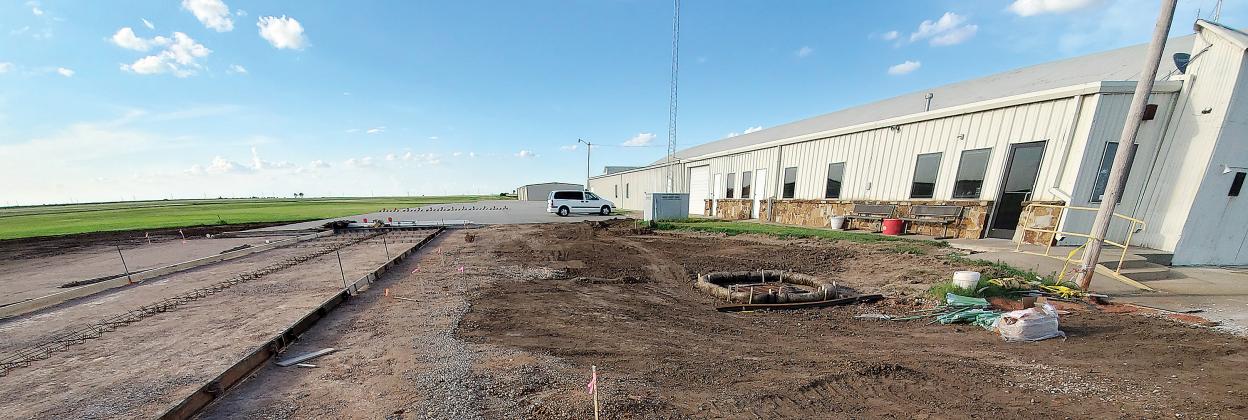 Dirt work being done at the El Reno Regional Airport