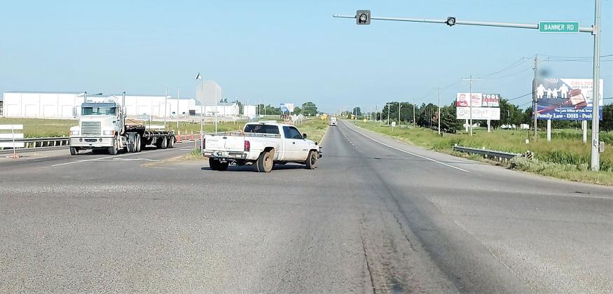 A contractor will be hired to complete a permanent upgrade to the Banner Road intersection
