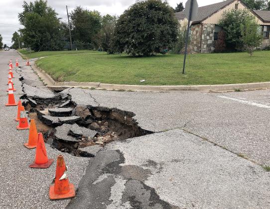 A section of Boynton Street collapsed recently