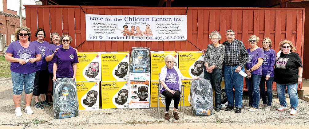 Catholic Daughters of America donation of car seats