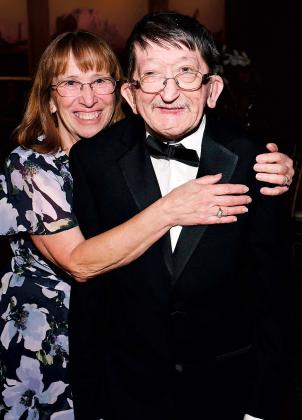 David I., celebrating the Gift of Love Gala with his sister, Diane