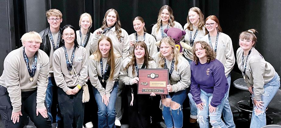 The Okarche Speech Team won the title at the Southwest Regional Tournament over spring break