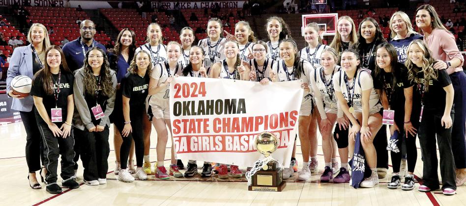 El Reno High School’s girls basketball team won the Class 5A state championship
