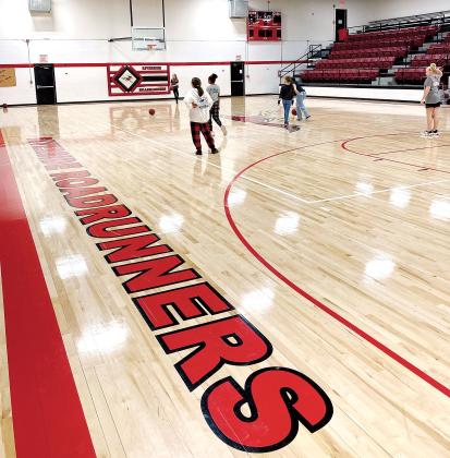 Riverside students use the gym for physical education classes