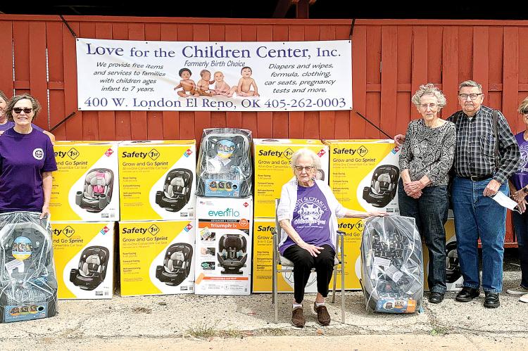 Catholic Daughters of America donation of car seats